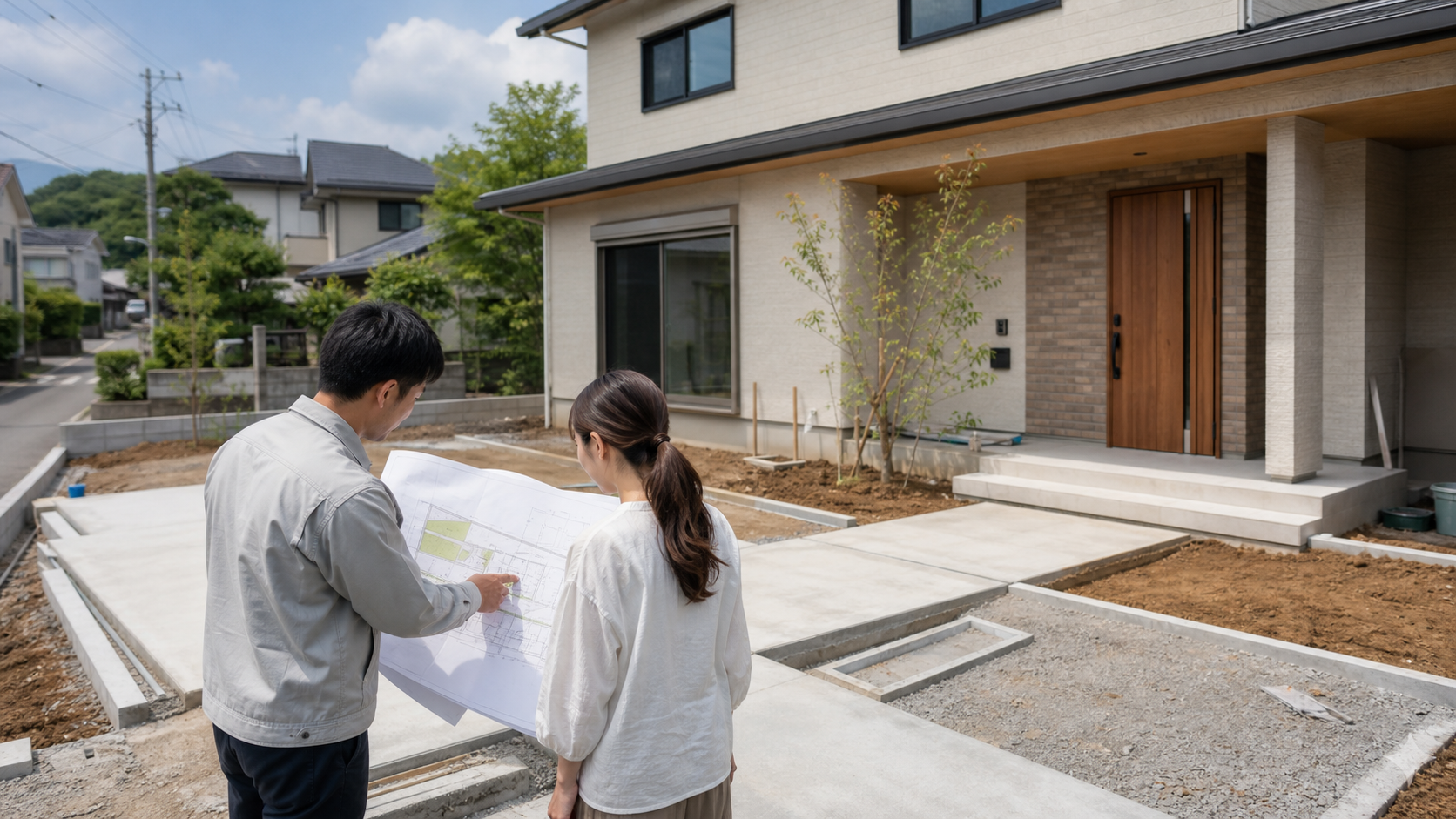 新築外構はいつ相談するべき？家づくりで後悔しないタイミングのイメージ画像